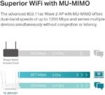 ⁦TP-Link TL-WA1201 Access Point Dual Band AC1200,⁩ - الصورة ⁦2⁩