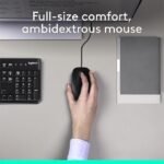 ⁦Logitech Desktop MK120 Mouse and keyboard Combo⁩ - الصورة ⁦3⁩